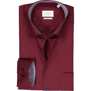 ETERNA comfort fit overhemd, popeline, rood (contrast)