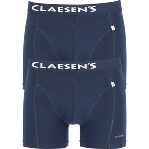 Claesen's Basics boxers (2-pack), heren boxers lang, blauw