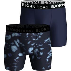 Bjorn Borg Performance boxers, microfiber heren boxers lange pijpen (2-pack), multicolor