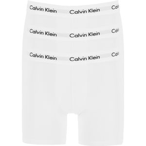 Calvin Klein Cotton Stretch boxer brief (3-pack), heren boxers extra lang, wit