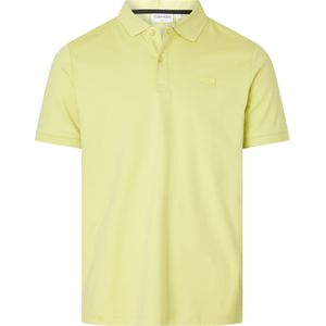 Calvin Klein Smooth Cotton Slim Polo, geel -  Maat: L