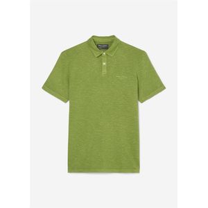 Marc O'Polo shaped fit polo, heren poloshirt korte mouw, groen -  Maat: M