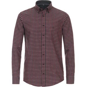 CASA MODA Sport casual fit overhemd, flanel, rood geruit