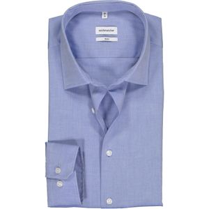 Seidensticker slim fit overhemd, blauw 45