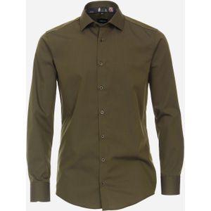 VENTI modern fit overhemd, popeline, groen 48