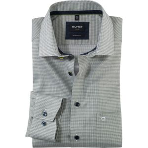 OLYMP Luxor modern fit overhemd, popeline, limoen dessin