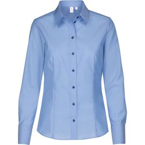 Seidensticker dames blouse regular fit, blauw -  Maat: 54