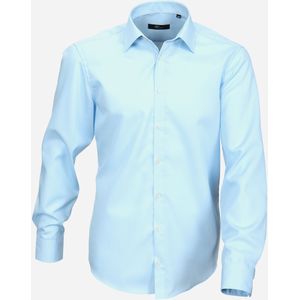 VENTI modern fit overhemd, mouwlengte 7, popeline, blauw