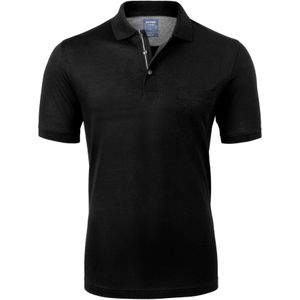 OLYMP modern fit poloshirt, zwart -  Maat: XXL