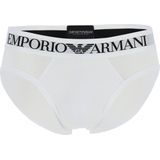 Emporio Armani Brief Iconic (1-pack), heren slip zonder gulp, wit -  Maat: S