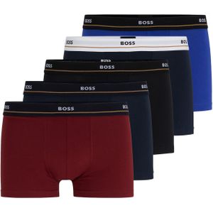 HUGO BOSS Essential trunks (5-pack), heren boxers kort, multicolor (set met verschillende kleuren) -  Maat: M
