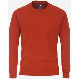 Redmond heren trui katoen, O-hals, rood (middeldik) -  Maat: 4XL