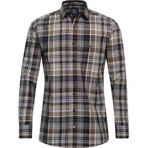 Overhemd - Multicolor Geruit - Katoen - Kent Kraag - Lange Mouwen