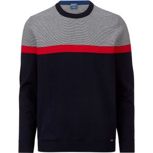 OLYMP modern fit pullover katoen, marineblauw