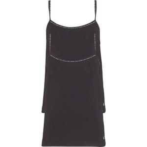 Calvin Klein dames ONE Cotton spaghetti tops (2-pack), zwart -  Maat: XL