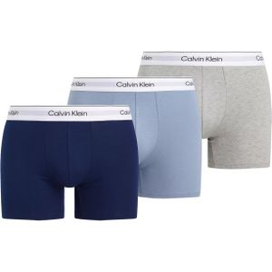 Calvin Klein Boxer Briefs (3-pack), heren boxers extra lang, zwart