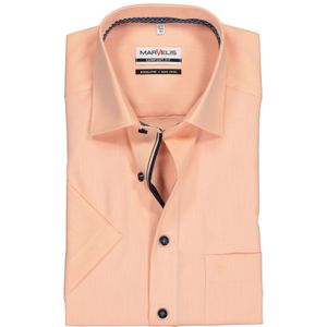 MARVELIS comfort fit overhemd, korte mouw, abrikoos oranje (contrast) 46