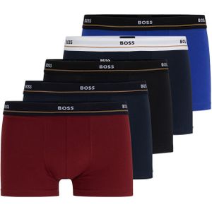 HUGO BOSS Essential trunks (5-pack), heren boxers kort, multicolor (set met verschillende kleuren)