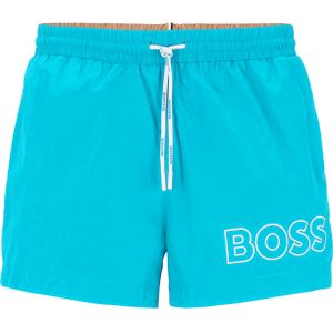 BOSS - Korte Zwemshort - Blauw - Sneldrogend Polyester