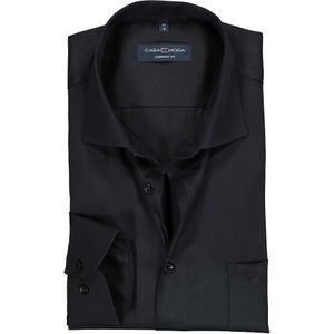CASA MODA comfort fit overhemd, mouwlengte 7, twill, zwart 52