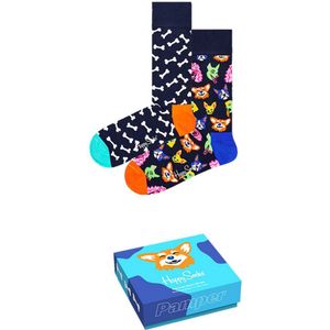 Happy Socks Dog Lover Gift Set (2-pack), unisex sokken in cadeauverpakking - Unisex - Maat: 36-40