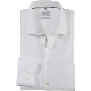 OLYMP Level 5 body fit overhemd, popeline, wit