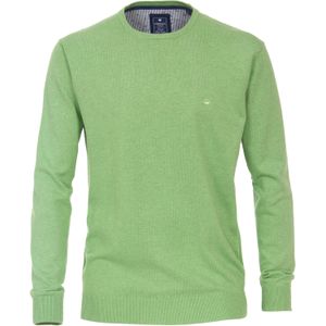 Redmond heren trui katoen, O-hals, groen (middeldik) -  Maat: 5XL