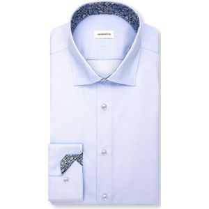 Seidensticker 845536, shaped fit lange mouwen businesshemd, 37, lichtblauw, 37