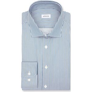 Seidensticker - 145080 - Chemise d'affaires - Groen - Manches Longues - Coupe Droite