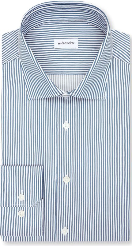 Seidensticker - 145080 - Chemise d'affaires - Groen - Manches Longues - Coupe Droite