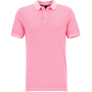 Marc O'Polo regular fit polo, heren poloshirt korte mouw, roze