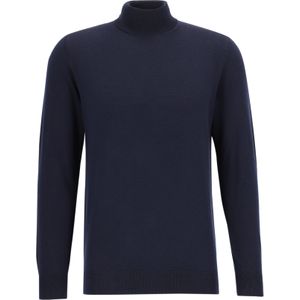 Profuomo - Slim Fit Coltrui - Donkerblauw - Wol