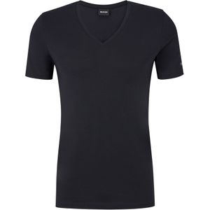 HUGO BOSS Motion stretch T-shirt slim fit (1-pack) - heren T-shirt V-hals - zwart