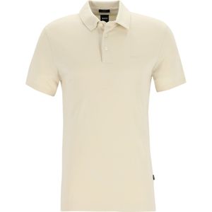 BOSS Palosh slim fit heren polo, pique, wit