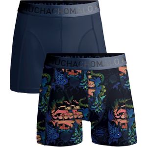 Muchachomalo boxershorts, heren boxers normale lengte (2-pack), Print/solid -  Maat: 3XL