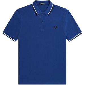 Fred Perry M3600 polo twin tipped shirt, pique, Shaded Cobalt -  Maat: S