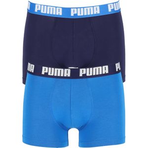 Puma Basic Boxer heren (2-pack), licht- en donkerblauw -  Maat: XXL