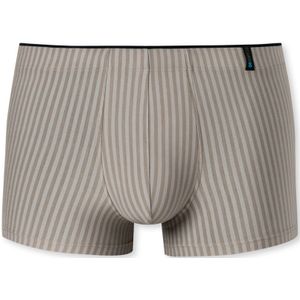 SCHIESSER Long Life Soft boxer (1-pack), heren shorts bruin-grijs gestreept -  Maat: S