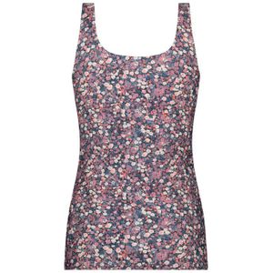 TEN CATE Secrets Lace women singlet 2-way (1-pack), dames singlet, roze met paars bloemtjes