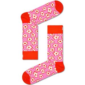 Happy Socks Flower Sock, unisex enkelsokken - Unisex - Maat: 36-40