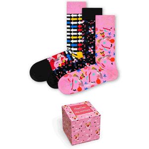 Happy Socks Pink Panther Sock Box (3-pack), unisex sokken - Unisex - Maat: 41-46