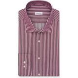 Seidensticker slim fit overhemd, popeline, paars gestreept