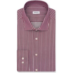 Seidensticker slim fit overhemd, popeline, paars gestreept