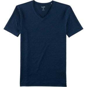 OLYMP Level Five Casual body fit T-shirt, rookblauw -  Maat: XXL