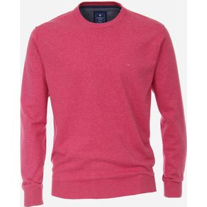 Redmond heren trui katoen, O-hals, rood (middeldik) -  Maat: 4XL