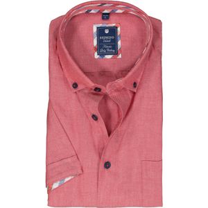 3 voor 99 | Redmond regular fit overhemd, korte mouw, Oxford, rood 51/52