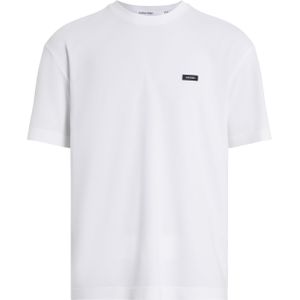 Calvin Klein Cotton Comfort Texture T-shirt, heren T-shirt korte mouw O-hals, wit -  Maat: M