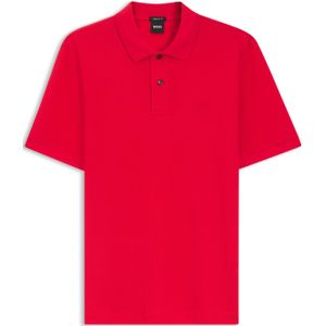 BOSS Pallas regular fit polo, pique, middenrood