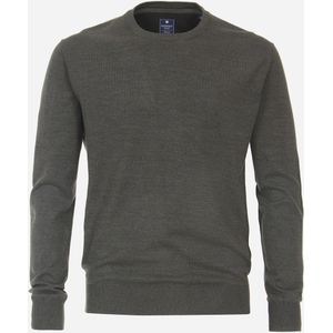 Redmond heren trui katoen, O-hals, grijs (middeldik)