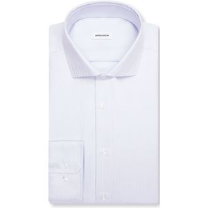 Seidensticker comfort fit overhemd, structuur, blauw